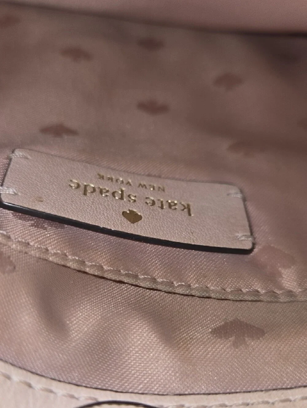 kate spade Quilted Chain-Handle Shoulder Bag in Pale Pink with Silver Hardware